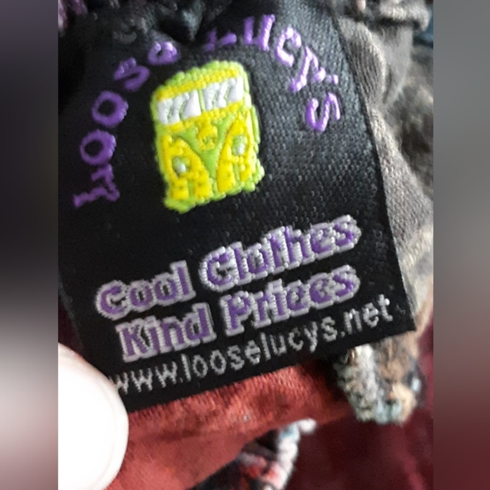 Colorful Patchwork Wide Leg Pants - Picture 5 of 6